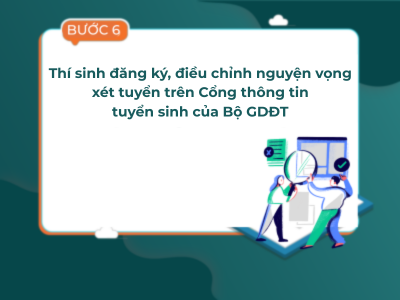 Bước 5: Đăng ký, điều chỉnh nguyện vọng